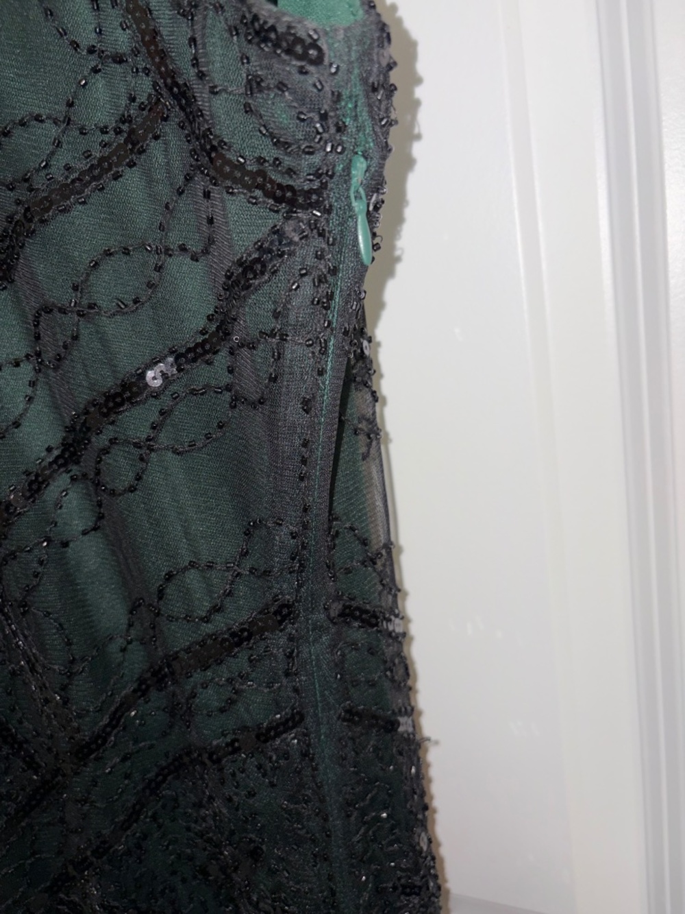 Women's 1920s Flapper Dress Peacock Boy's Charleston Gatsby Sequin Tassel Hem XL - Picture 5 of 14
